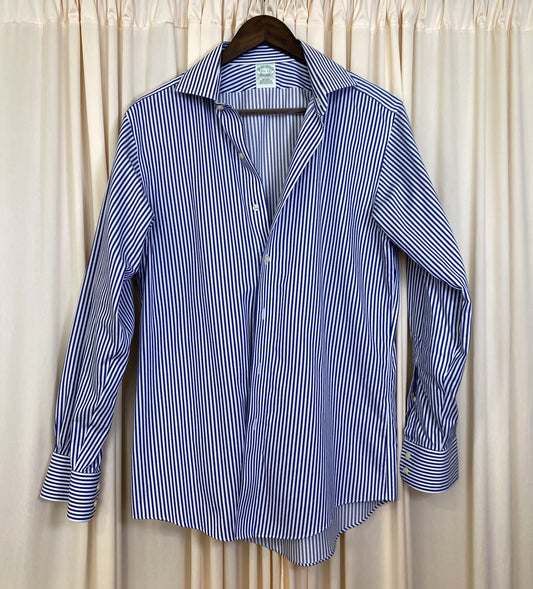 Brooks Brother Blue Striped Shirt